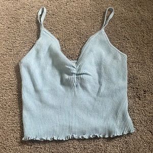 La hearts blue tank top hardly worn